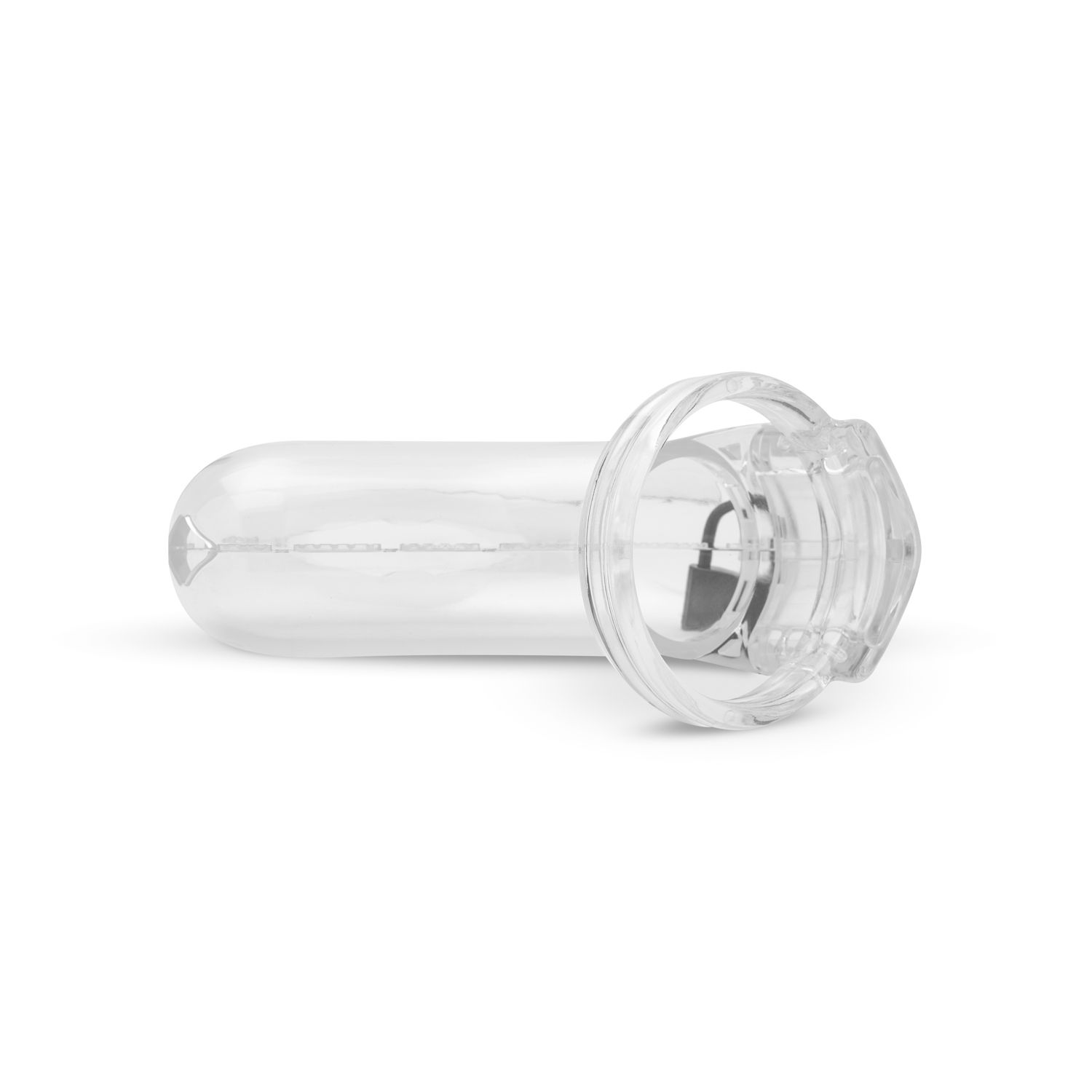 LOCKDOWN Keuschheitskäfig – Gross Transparent