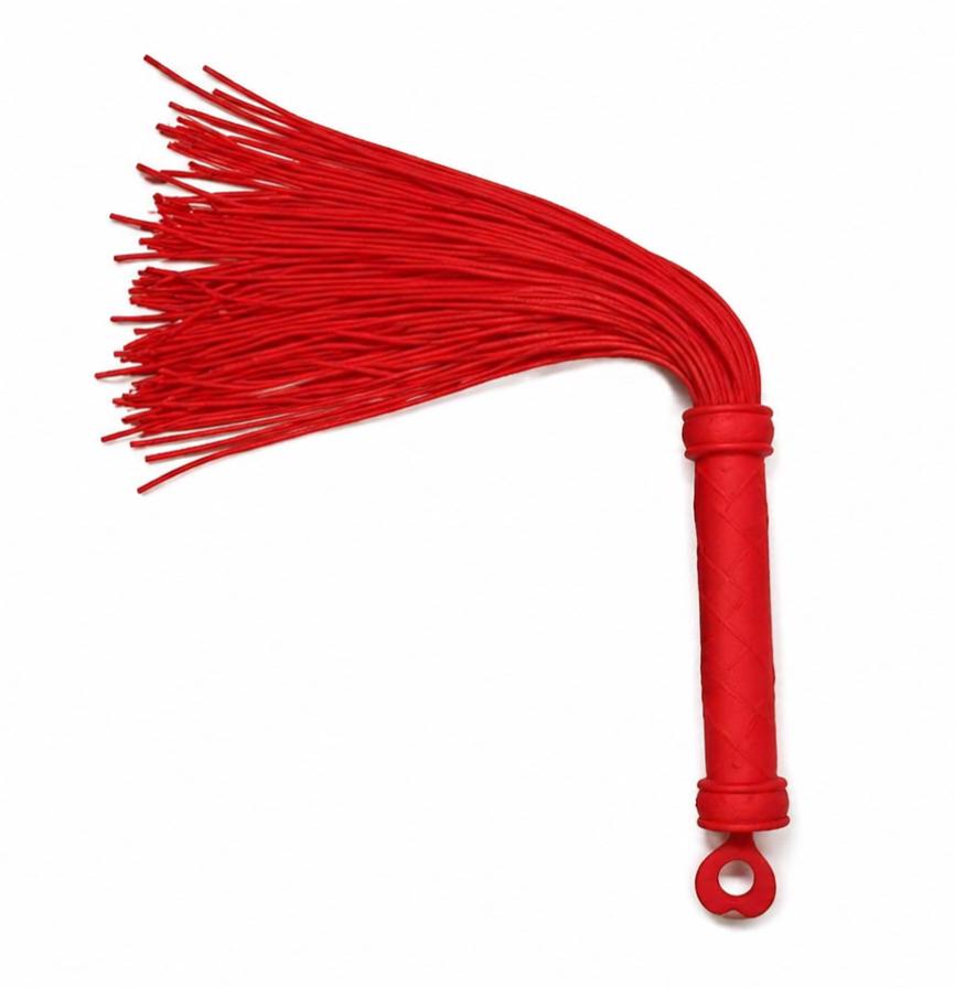 Silikon Flogger in rot