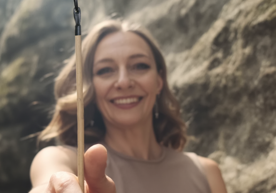 ROHRSTOCK - Geschält oder ungeschält mit Aufhängung 10mm - Länge wählbar!