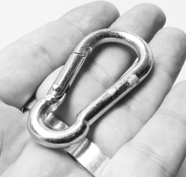 Karabinerhaken silber - 6x60 - Pack-of-2