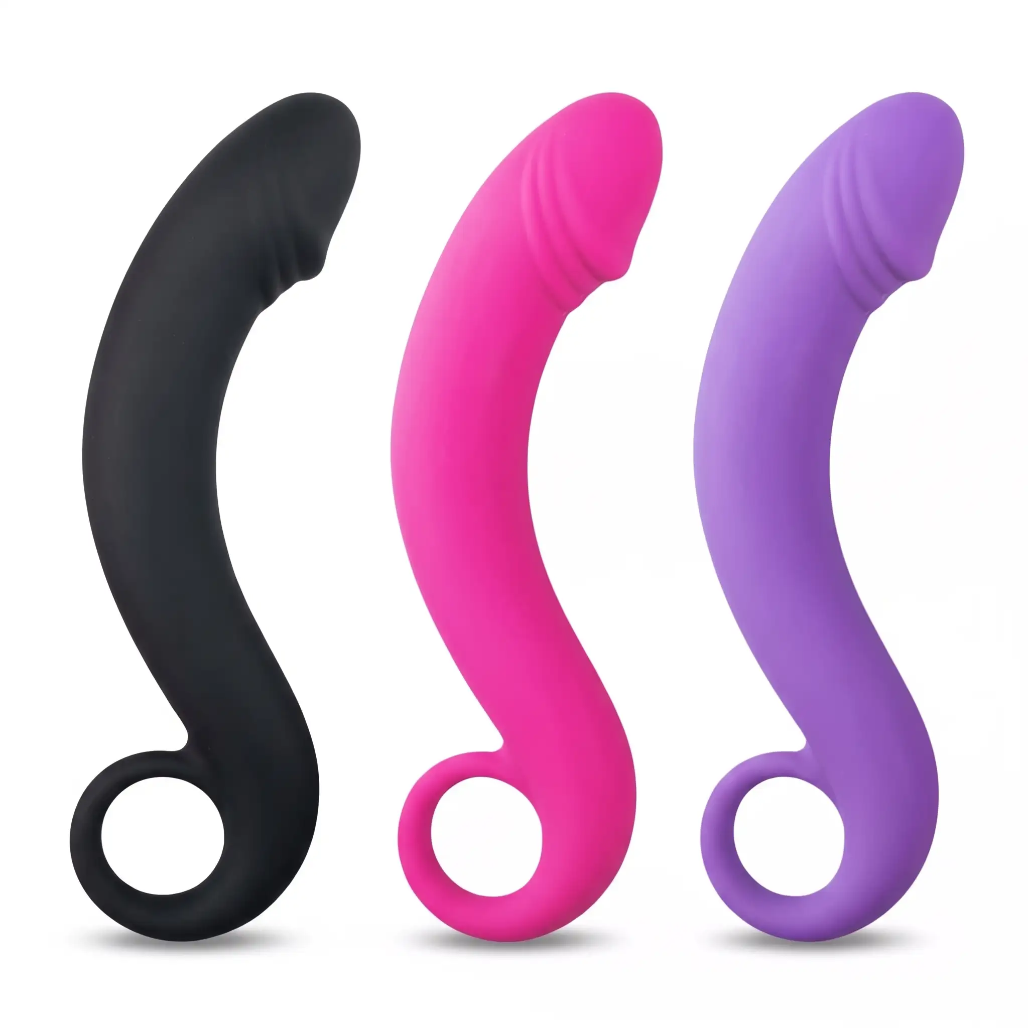 Anal Prostata-Dildo aus Silikon – Lila