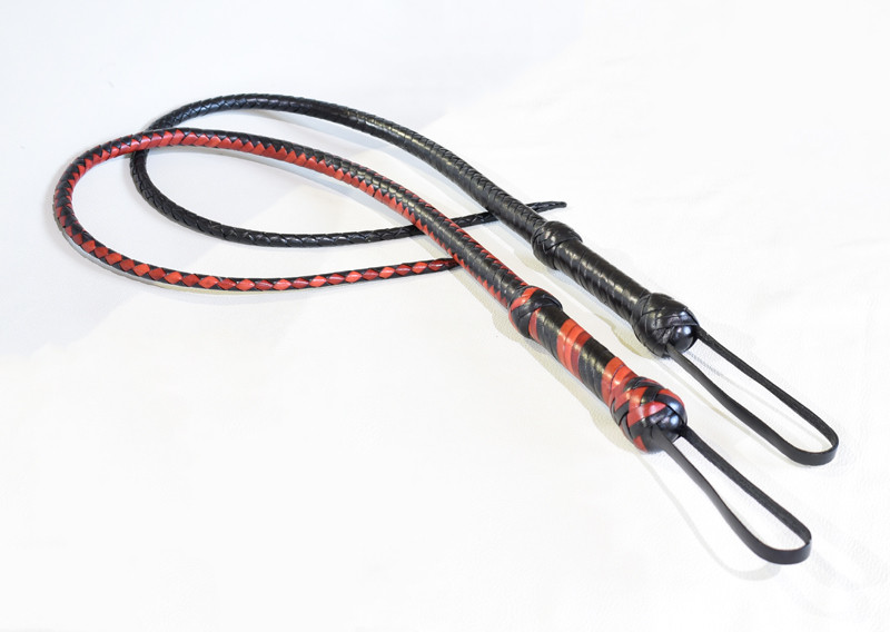 Lederpeitsche Long Singletail Karabace - 140cm